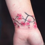 Endless Sakura Wrist Tattoo