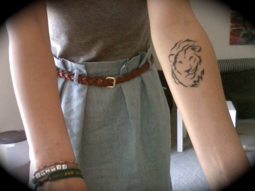 Lion Tat On Arm