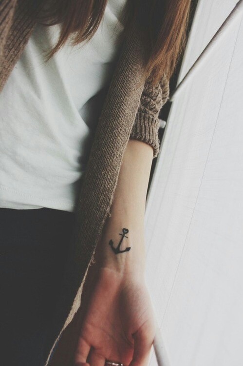 Small Anchor Tattoo On Wrist | Best tattoo design ideas