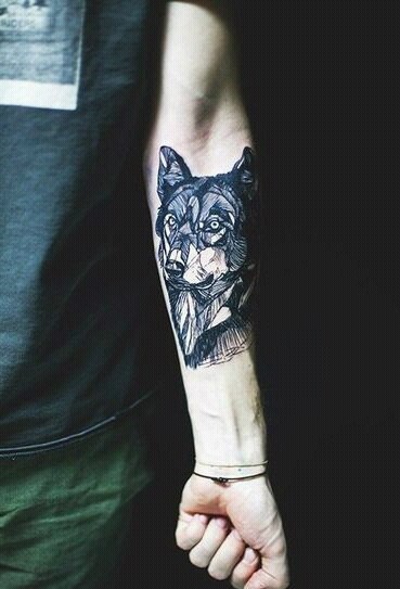 Awesome Wolf Tattoo On Hand