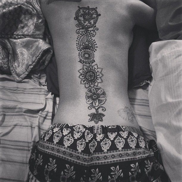 Beautiful Henna On Back
