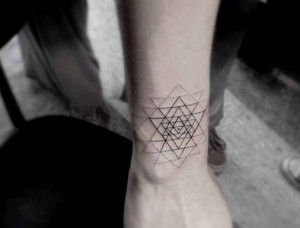 Minimal Geometric Tattoo On Arm