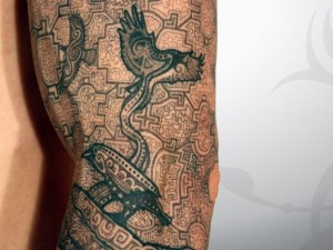 Shipibo Pattern Tattoo