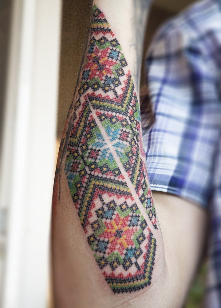 Amazing Pattern Tattoo By Dmitri Khranovski