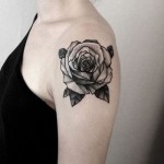 Black Rose Shoulder Ink