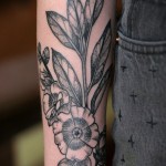 Floral Tattoo By Kirsten Holliday