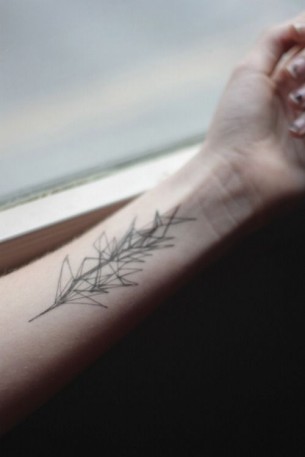 Minimal Lines Tattoo