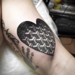 Black Heart Tattoo By Ien Levin