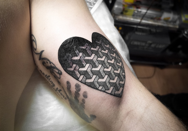 Black Heart Tattoo By Ien Levin
