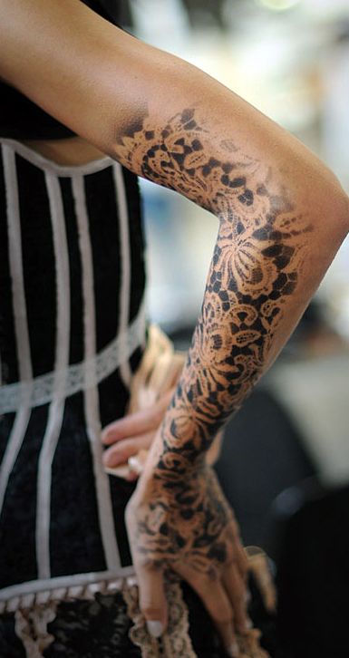 Delicate Flower and Lace Tattoo Designs  Ideas  TattooGlee  Lace sleeve  tattoos Lace tattoo design Lace tattoo