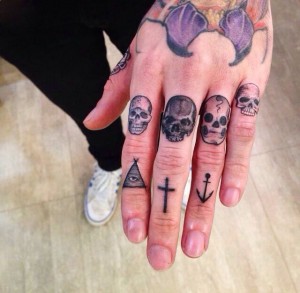 Skulls On Fingers