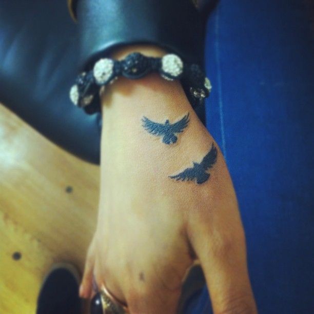 Bird Silhouette Tattoo by SammyInks