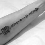 Geometric Arrow Tattoo