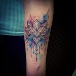 Mandala Watercolor Tattoo