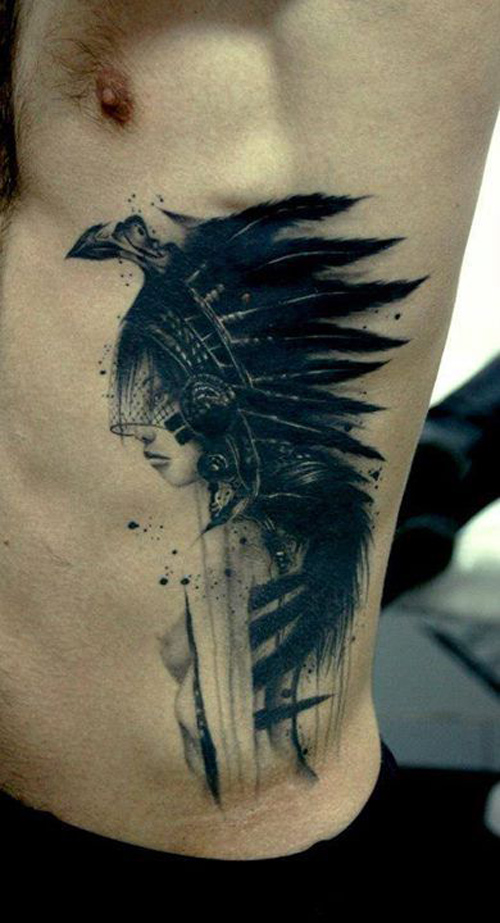 Native Girl Tattoo
