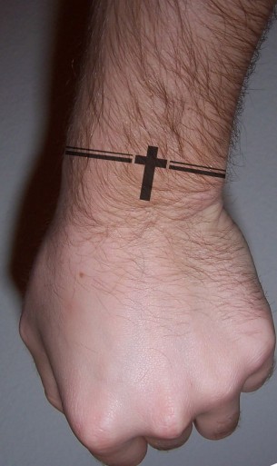 Small Cross Tattoo Design