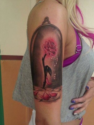 Enchanted Rose Tattoo