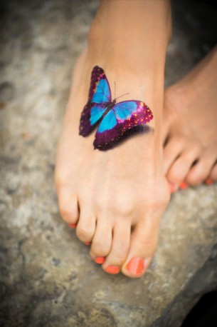 3D Butterfly Tattoo