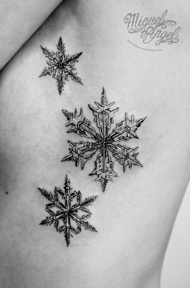 Snowflakes Tattoo | Best tattoo design ideas