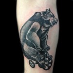 Bear Riding Tattoo