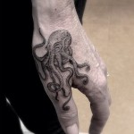 Octopus Hand Tattoo
