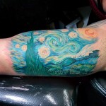 Van Gogh, Starry Night Tattoo