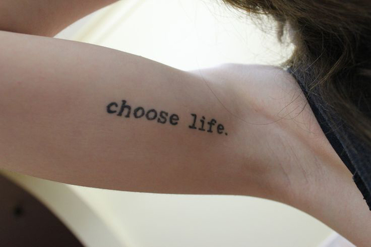 Choose Life Tattoo