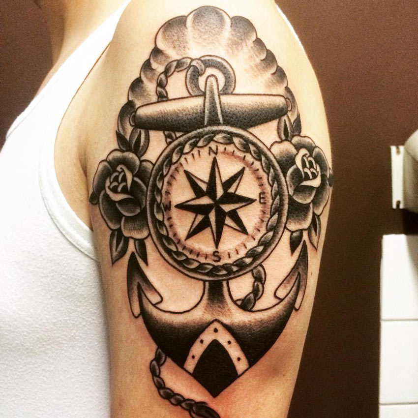 Nautical Arm Tattoo