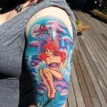 Ariel Little Mermaid Tattoo