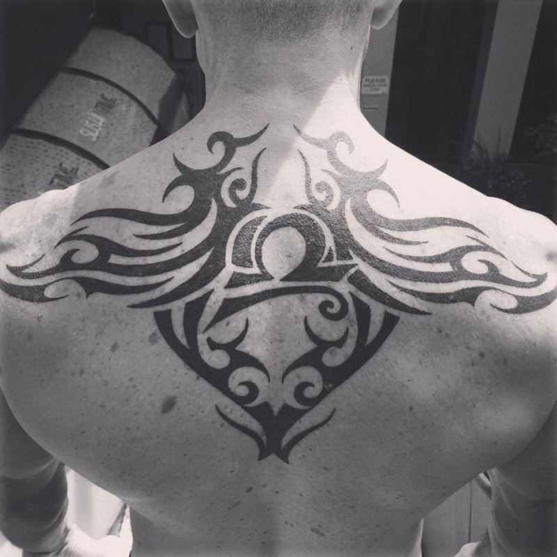 Tribal Back Tattoo