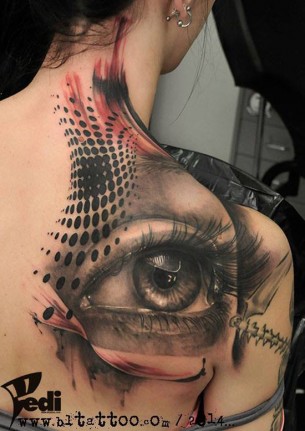 Eye Back Tattoo