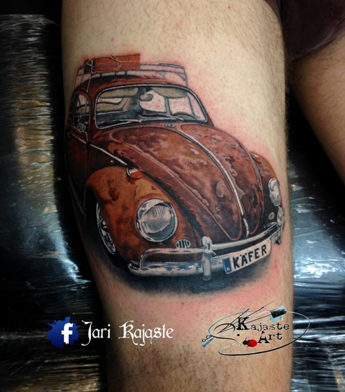 Rusty Beetle Tattoo