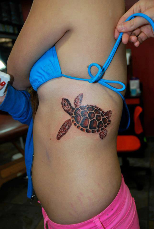 Turtle Side Tattoo