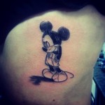 Mickey Mouse Sketch Tattoo
