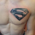 Superman Chest Tattoo