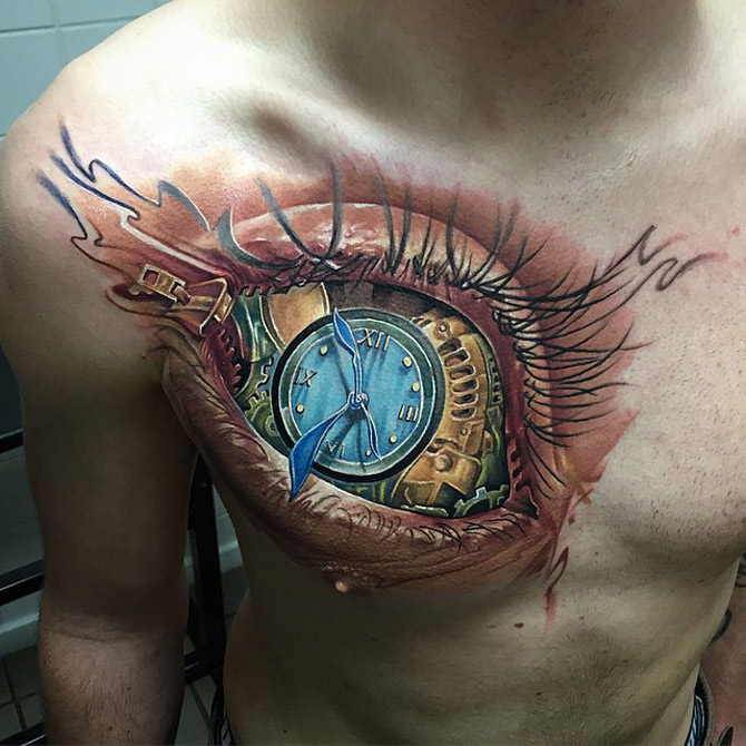 Allseeing Eye on Dave Bautistas chest