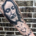 Jesus Arm Tattoo