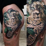 Leopard Hip Tattoo