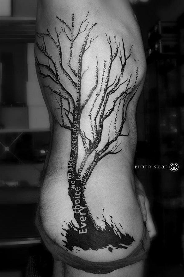 Tree Side Tattoo
