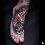 Tiger Foot Tattoo
