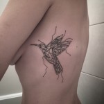 Geometric Bird Tattoo