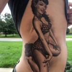 Betty Page Side Tattoo