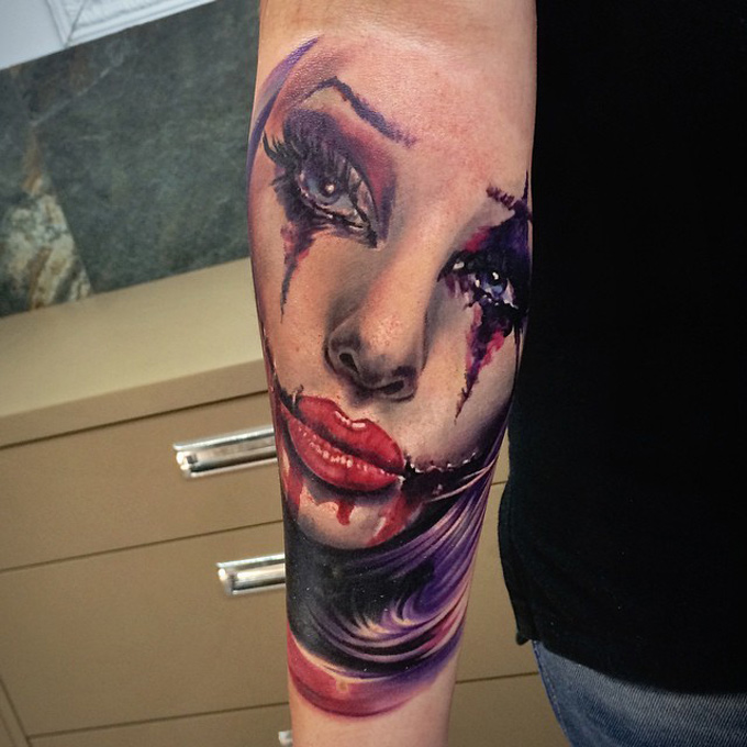 Joker Girl Tattoo