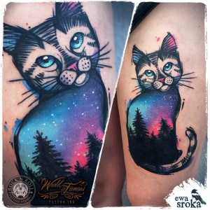Sky Cat Tattoo
