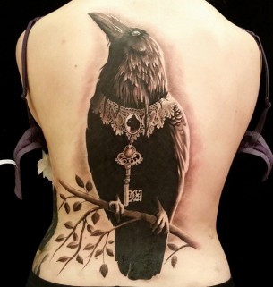 Fancy Raven Tattoo