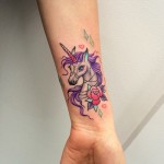 Unicorn Wrist Tattoo