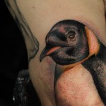 Realistic Penguin Tattoo