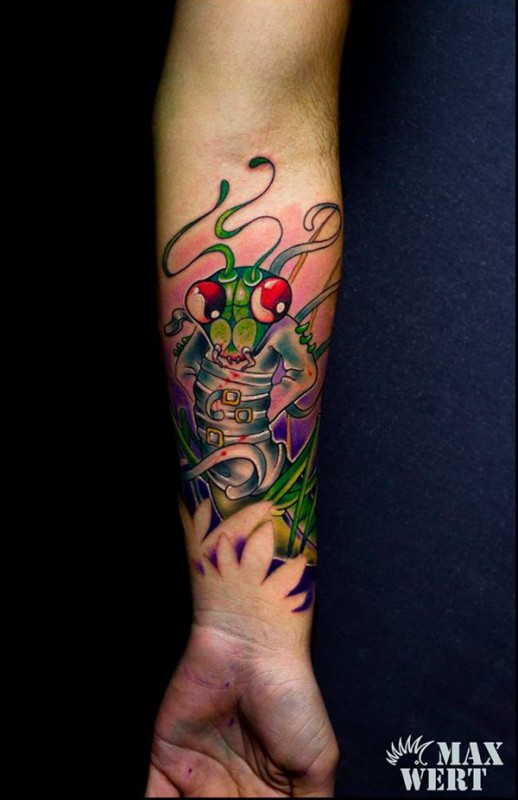 Crazy Mantis Tattoo