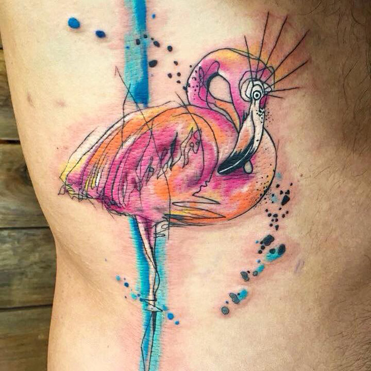 Colorful Flamingo