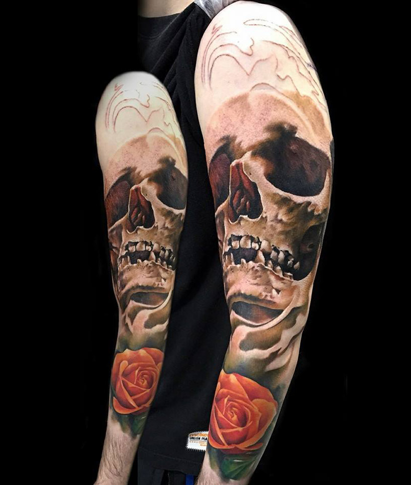 Skull & Rose Sleeve